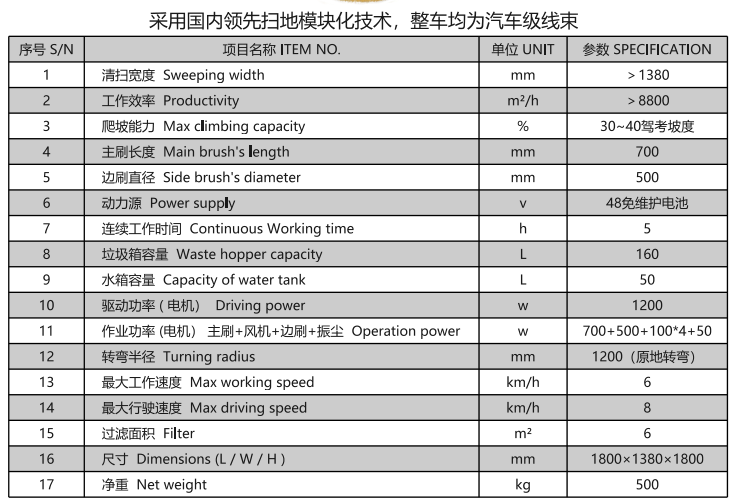 洁路宝驾驶玛沁扫地机1400